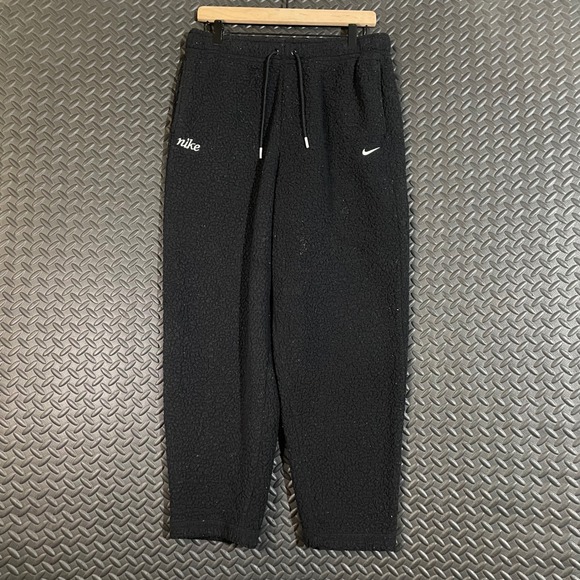Nike Therma-Fit Fleece Jogger Sweatpants Black Men Size M Medium Warm Pants - Picture 1 of 9